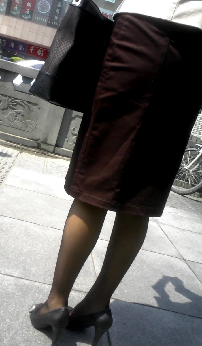 戶外街拍 VOL.116 熟女黑丝