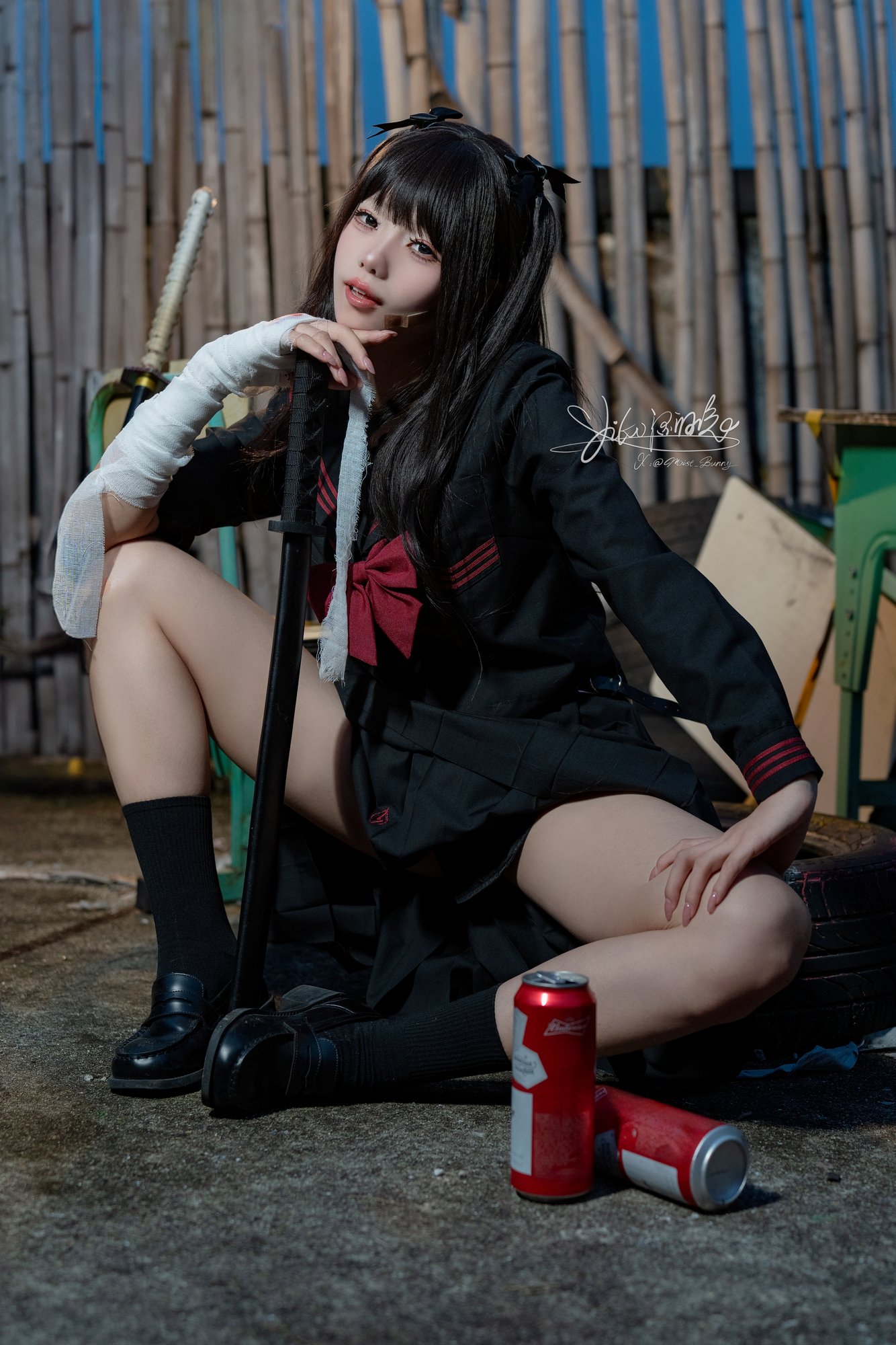 咬一口兔娘(Yiko湿润兔) - 不良女高